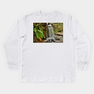 Ferns & flow at Girrakool Kids Long Sleeve T-Shirt